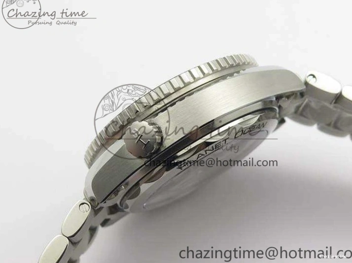 0424 FastDry Planet Ocean Master Chrono SS OM 1:1 Best Edition Black Dial On SS Bracelet A9900 V 8112